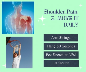 shoulder pain 2. move it daily